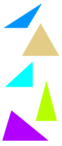 Dreiecke (⯅ ⯆ ⯇ Systematik und Beispiele )